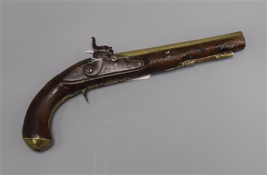 A 19th century percussion cap pistol